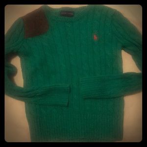 Ralph Lauren girls cable sweater size 6